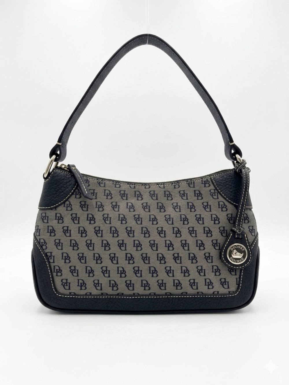 NOS Vintage Dooney & Bourke Medium Signature Monogram Shoulder Bag